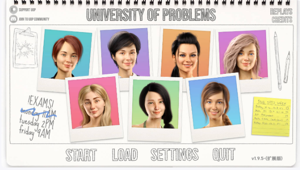 【欧美SLG/汉化/动态】学院情缘v1.9.5 AI版【PC+安卓/18.3G/更新】 University of Problems [v1.9.5 Ext]